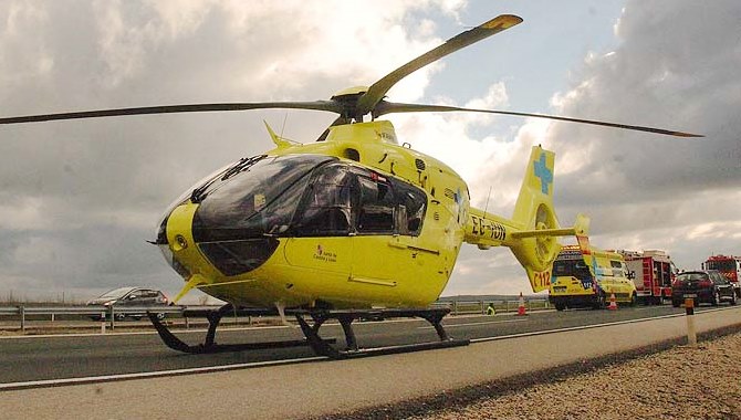 Herida una mujer de 48 años en un accidente de tráfico en la carretera de Monterrubio  