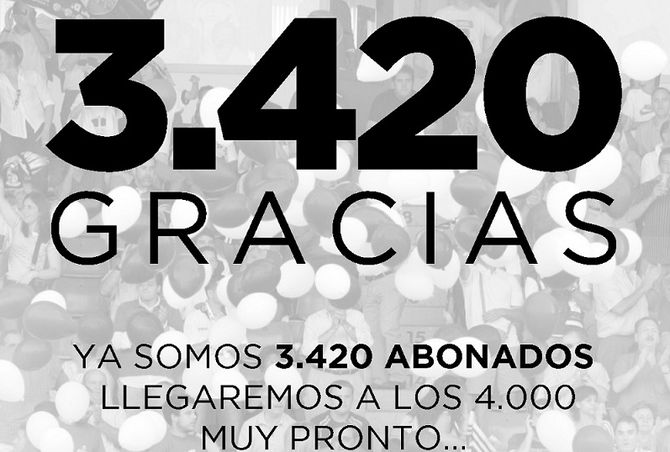 El CF Salmantino UDS supera los 3.420 abonados  