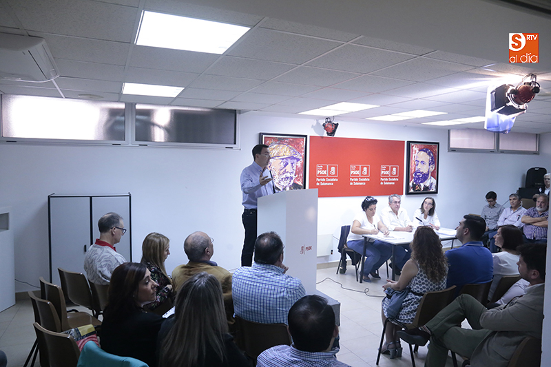 Reunión del Comité provincial del PSOE de Salamanca. Foto: Alejandro López
