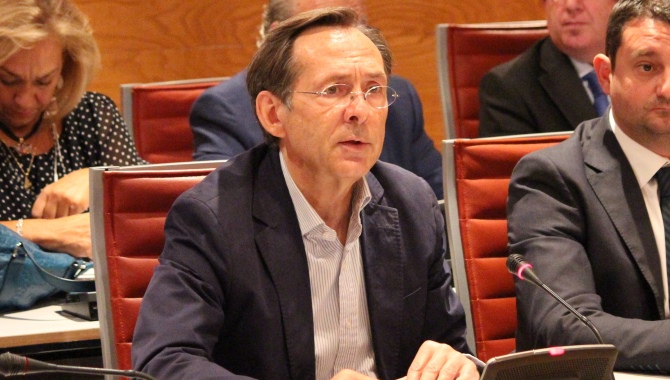 Gonzalo Robles, en la  Comisión Cultura del Senado