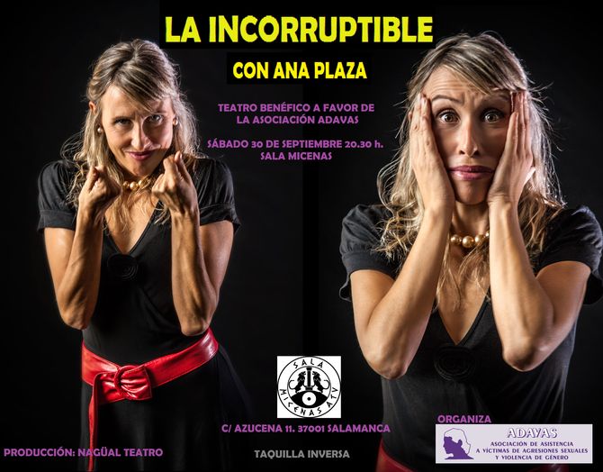 Foto 2 - Teatro benéfico a favor de Adavas con la obra ‘La incorruptible’  