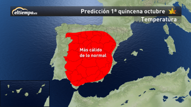 Los expertos aseguran que octubre será cálido y seco