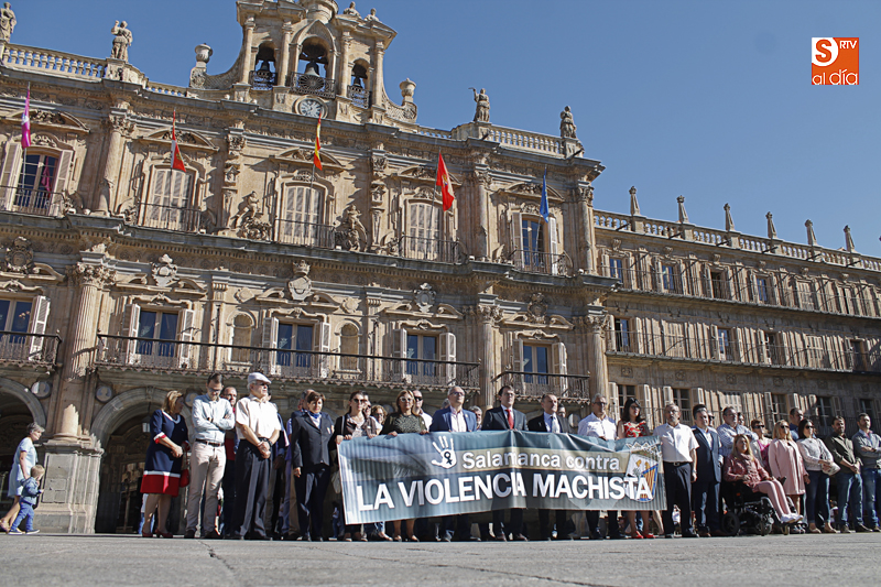 Concentración en la Plaza Mayor por la última víctima de violencia machista en nuestro país / Foto de Alejandro López