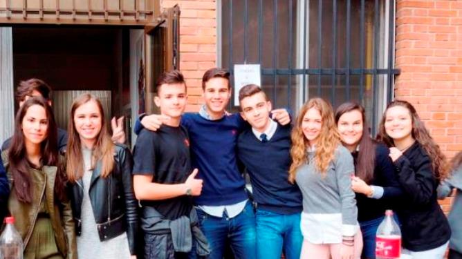 Alumnos del colegio San Juan Bosco