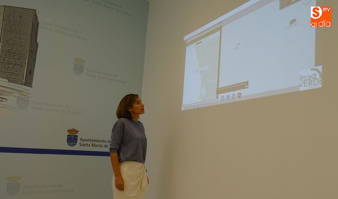 Marta Labrador, en la presentación del nuevo servicio Línea Verde