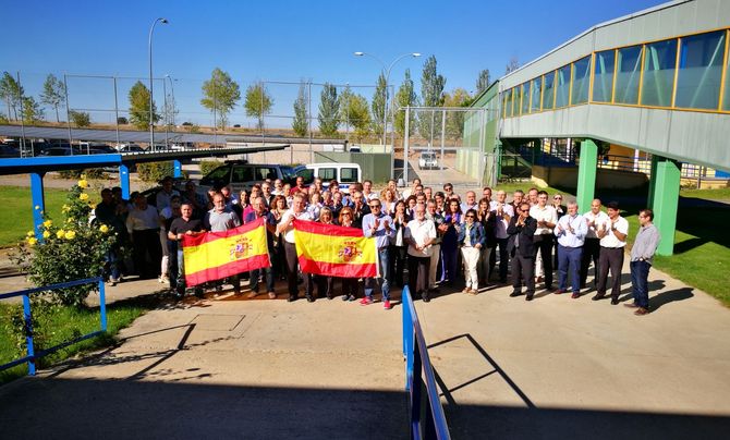 Concentración en el centro penitenciario de Topas