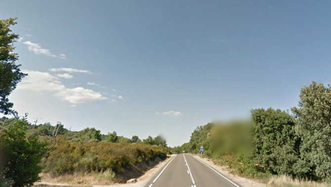 El accidente se ha producido en la carretera SA-205, término municipal de San Miguel de Valero