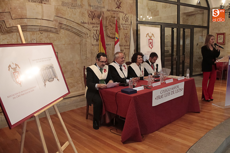 Acto en el Colegio Mayor Fray Luis de León (Foto de Álex López)