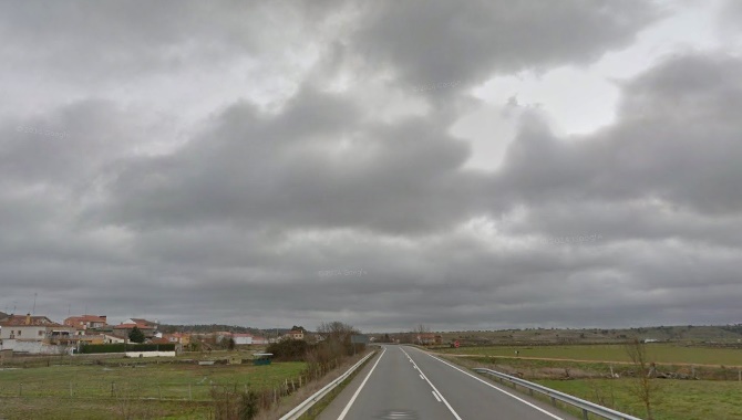 Accidente en la carretera CL-517, en el término municipal de Golpejas