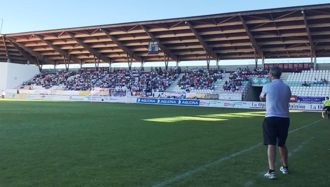 María Hernández en el partido contra el Zamora