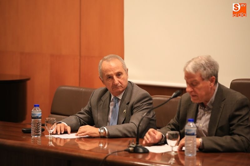 Francisco Morales y Jesús Málaga, en un acto del CES