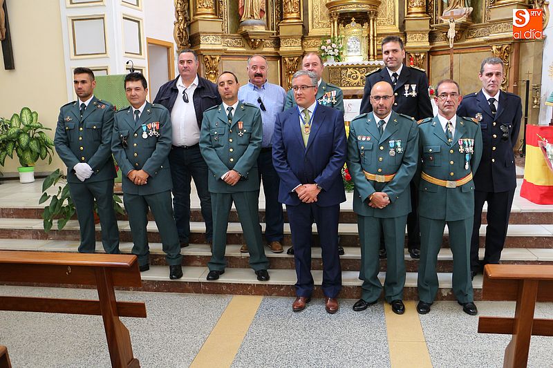 La Guardia Civil de la comarca celebra el día del Pilar con un ojo puesto en Cataluña