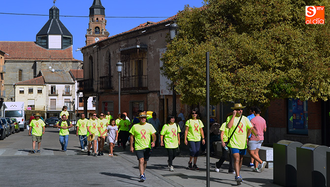 La 2ª Marcha Solidaria Contra el Cáncer del Villar finalizaba con un gran acto en la Plaza de España de Peñaranda