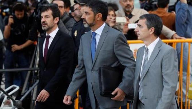 Trapero, a su llegada a la Audiencia Nacional. Foto: El Norte