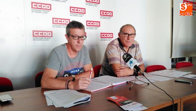 César Conde y Carlos Julio López Inclán, en CCOO