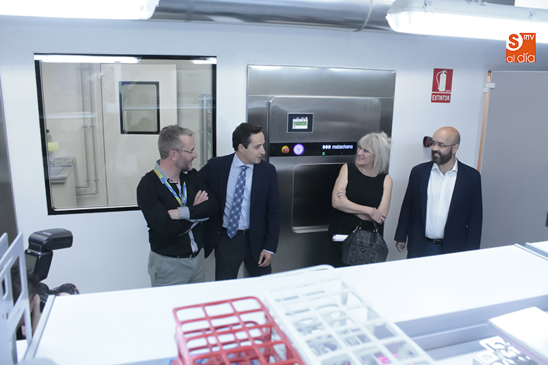 Un momento de la presentación del laboratorio en I+D+i (Foto de Álex López)