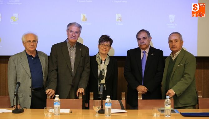 Intervinientes en el acto celebrado en la Filmoteca de Castilla y León
