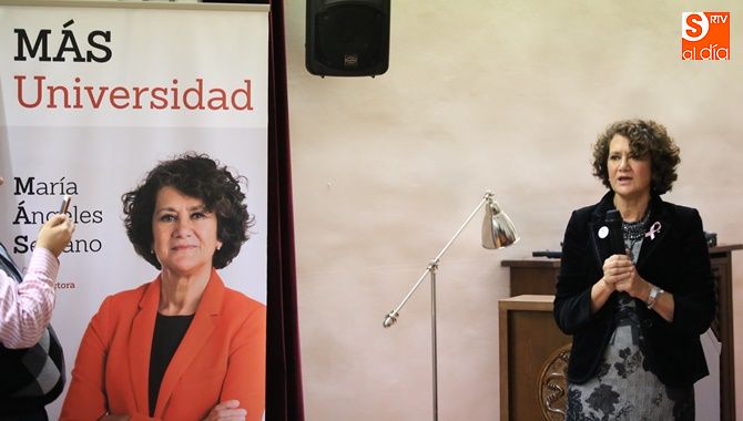 María Ángeles Serrano, durante la presntación de su candidatura. Foto: Alberto Martín