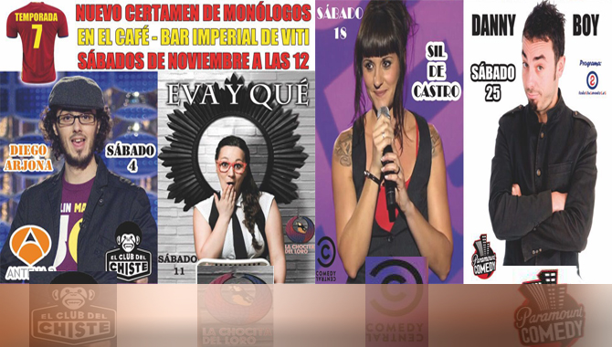 El mejor humor llega a la Cafetería Imperial con el 7º ciclo de monólogos  