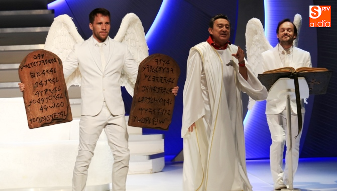 Mariano Peña, Chema Rodríguez Calderón y Bernabé Fernández, protagonistas de esta obra / Foto de Alberto Martín