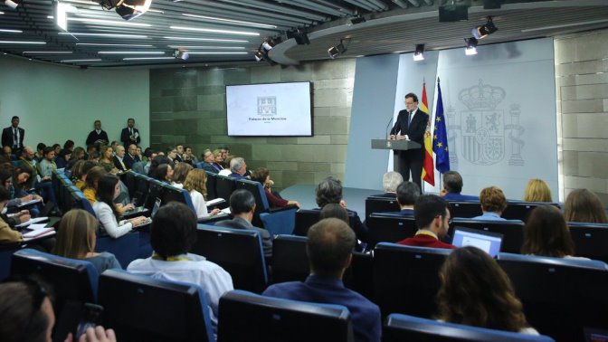 Rajoy explica la aplicación del artículo 155 en Cataluña