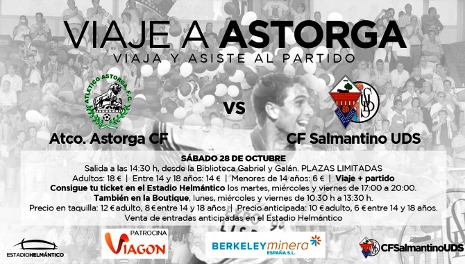 El CF Salmantino UDS organiza un viaje a Astorga para sus aficionados  