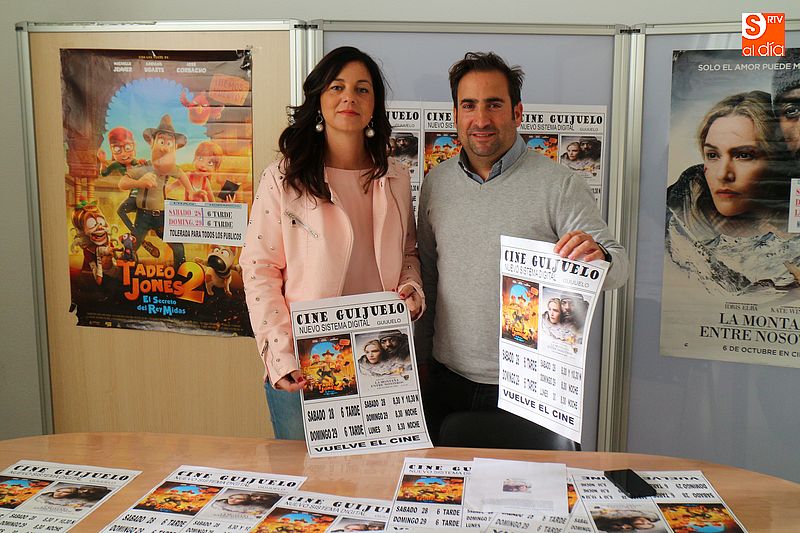 María Jesús Moro y Félix Nieto anunciaron el acuerdo que llevará el cine a Guijuelo dos años