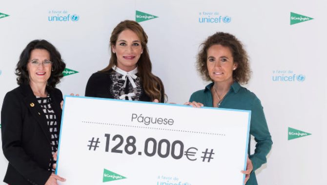 El Corte Inglés entrega 128.000 euros a UNICEF para ayudar a la infancia más vulnerable          ...
