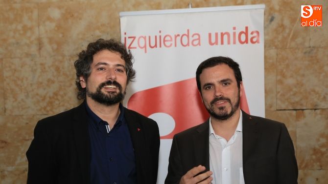 José Sarrión y Alberto Garzón. Fotos: Alberto Martín