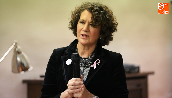 María Ángeles Serrano García, candidata en las elecciones al Rectorado de la Universidad de Salamanca / Foto de Alberto Martín