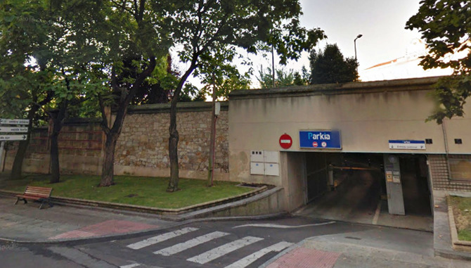 Aparcamiento público subterráneo en el que se han producido los hechos