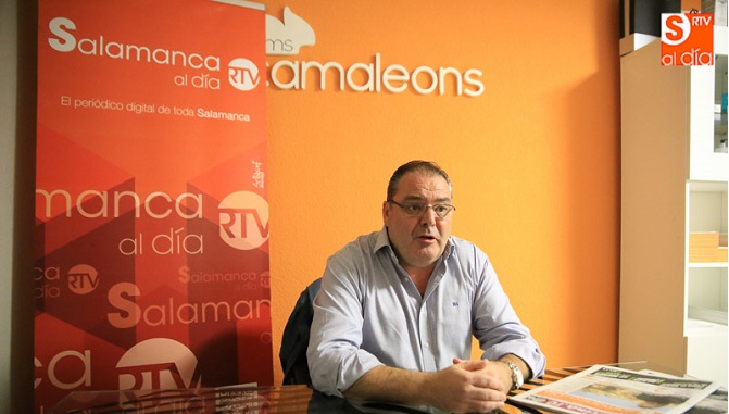 El mirobrigense Fernando Vegas, candidato a la secretaría general del PSOE salmantino. Fotos: Alberto Martín