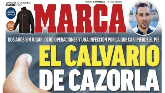 Extracto de la portada de Marca