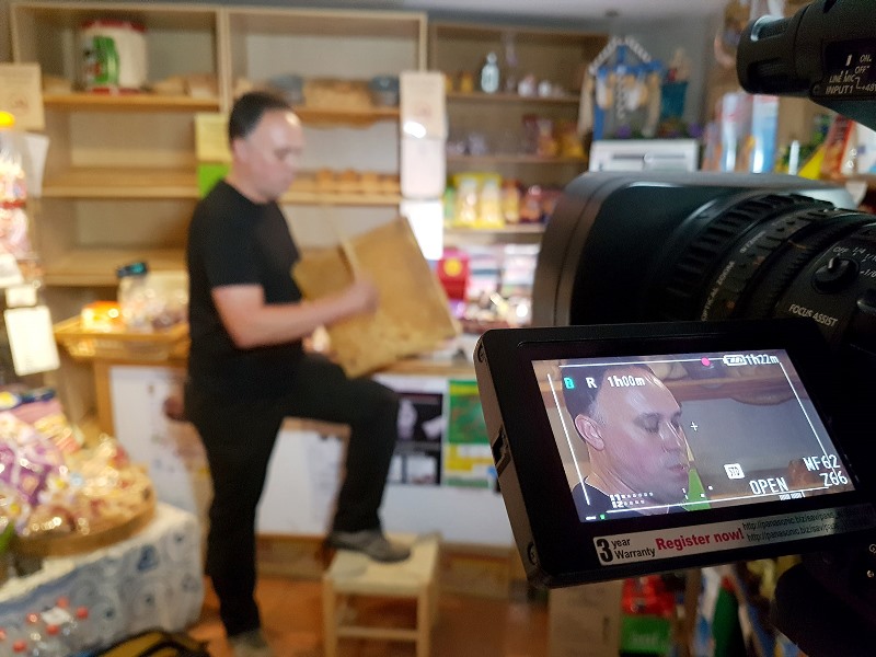 Escena del documental en Peñaparda