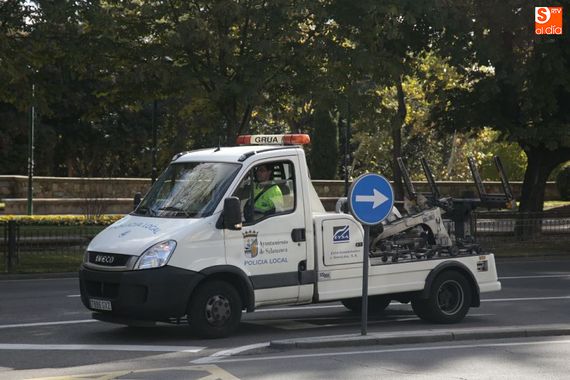 Grúa municipal de Salamanca. Foto: Alejandro López