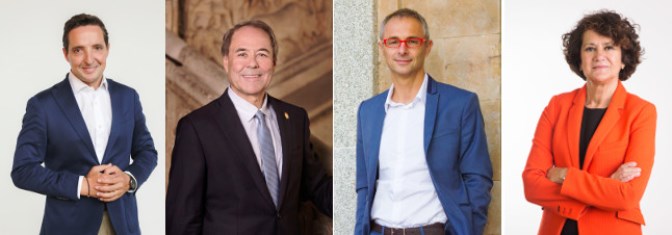 Los cuatro candidatos a rector de la Universidad de Salamanca