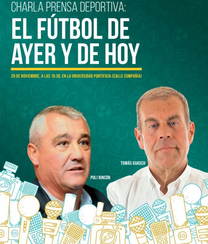 La Universidad Pontificia acogerá una charla de Tomás Guasch y Poli Rincón   