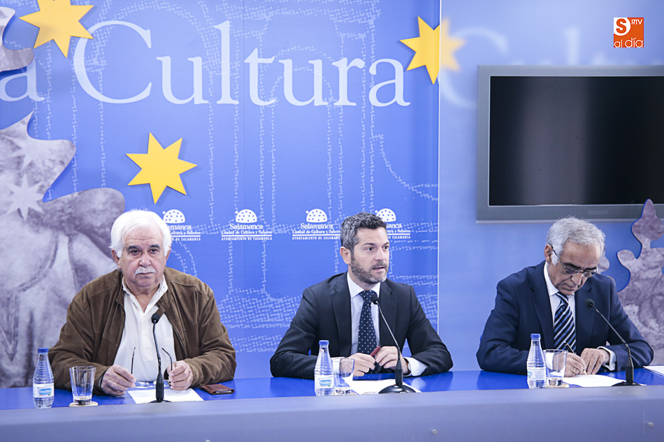 Víctor Moro, Julio López y José Cornejo en la presentación de este concierto / Foto de Alejandro López