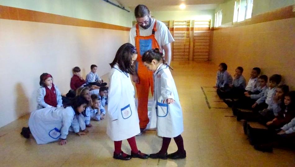 Juegos tradicionales salamantinos en el colegio San Juan Bosco