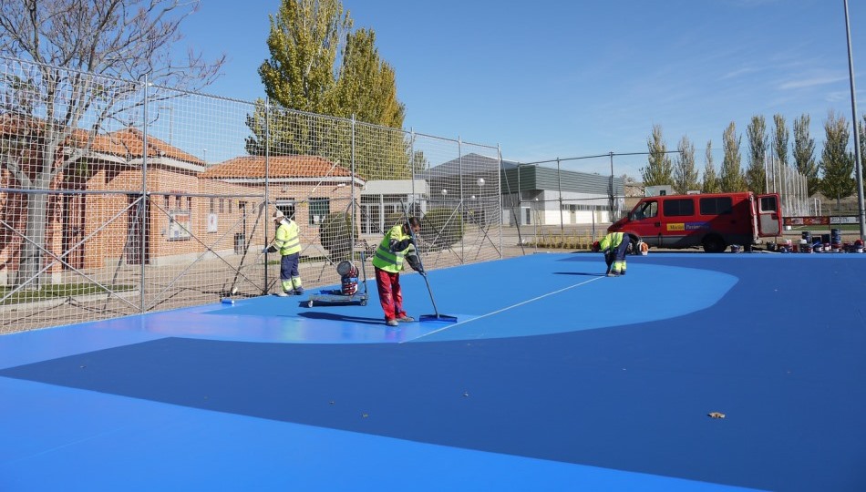 Obras de mejora en instalaciones deportivas de Carbajosa de la Sagrada