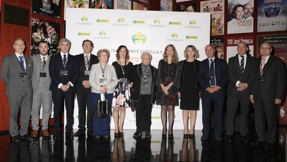 	Premiados y autoridades en este acto de la ONCE Castilla y León