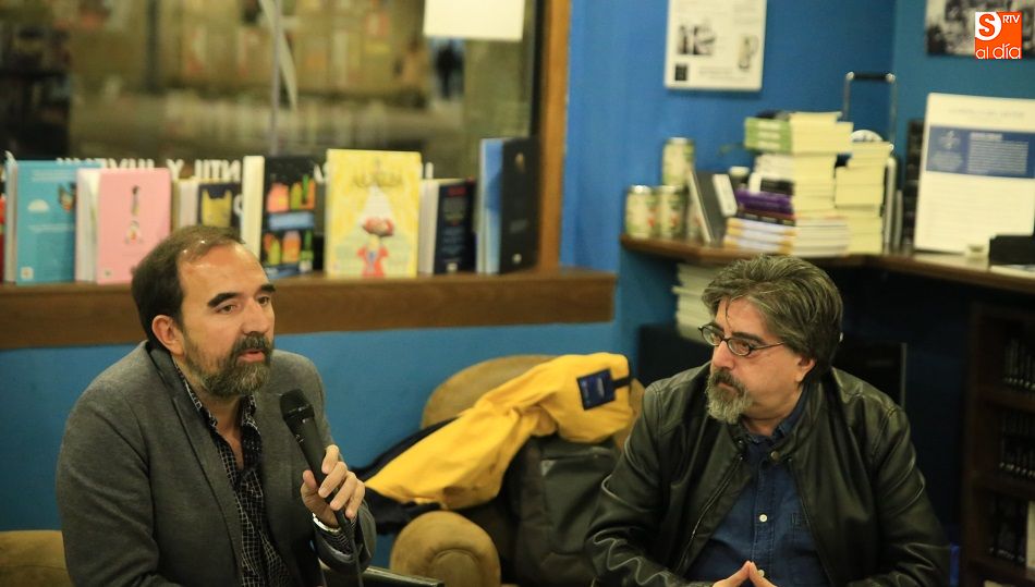 Fortea y Jambrina, en la presentación que se celebró en Letras Corsarias.