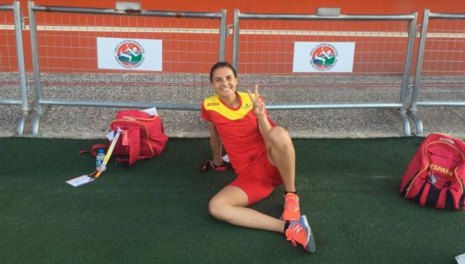 Gema Martín, con la equipación de la Selección Española.