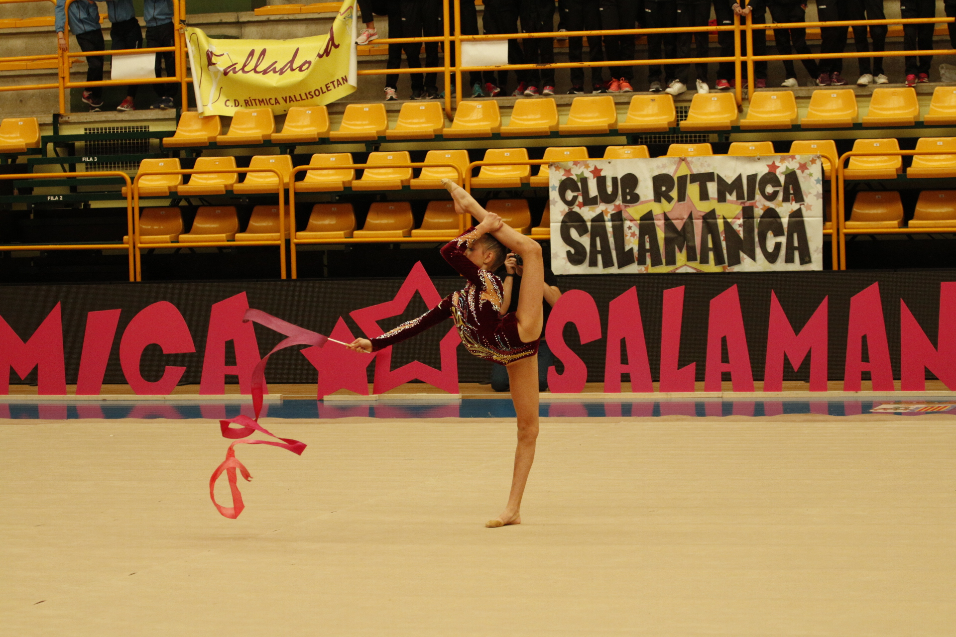Un instante de la competición de base de esta mañana. Foto: David Fernández