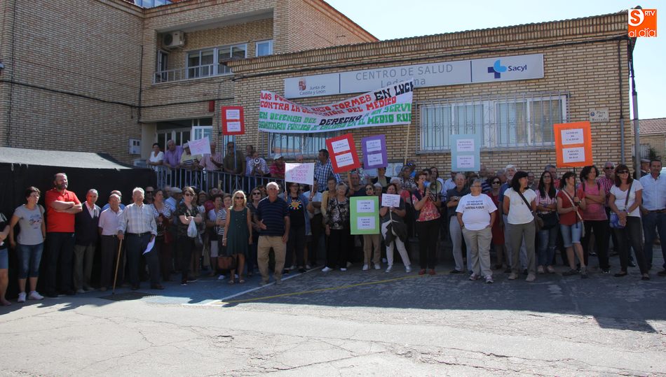 Protesta a finales de septiembre en Ledesma por la supresión de un médico en el Bajo Tormes