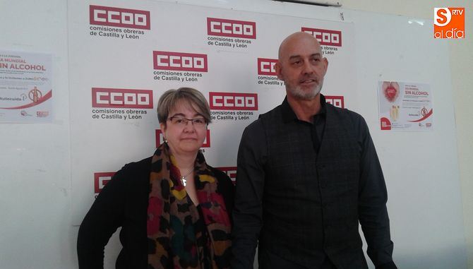 Emilio Pérez y Anga García Mata, de CCOO