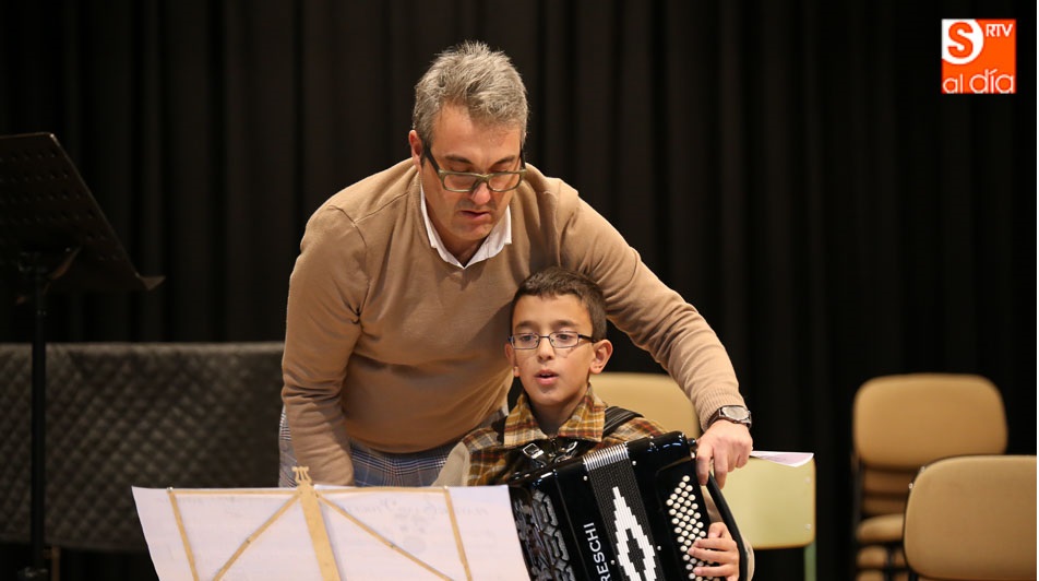 Un momento de la audición en la Escuela de Música Santa Cecilia