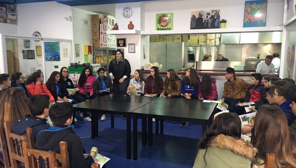 Un instante de la jornada de reflexión celebrada en el colegio.