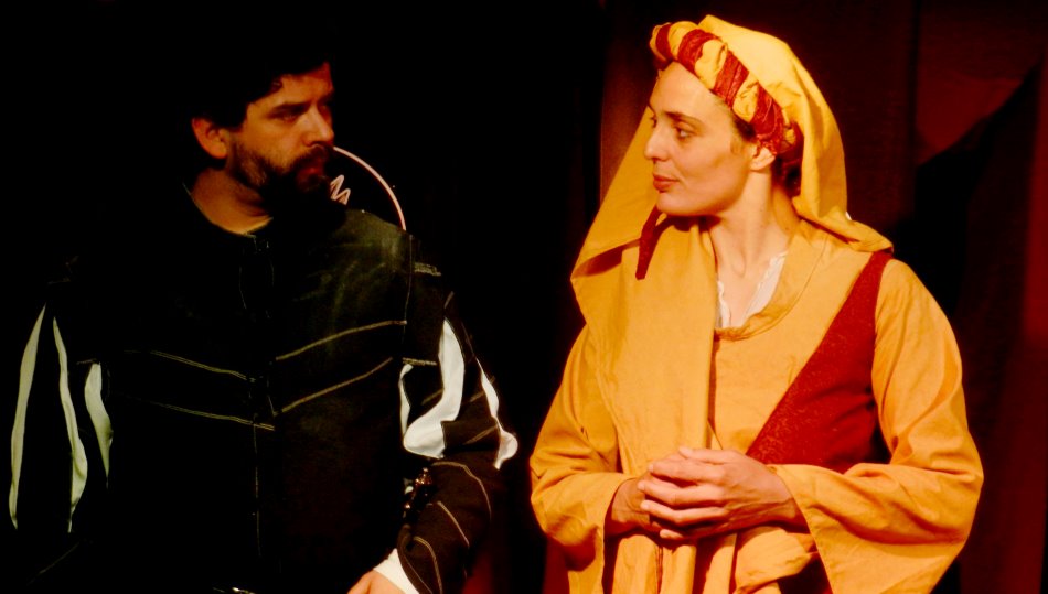 Una de las escenas de esta obra de Lombó Teatro