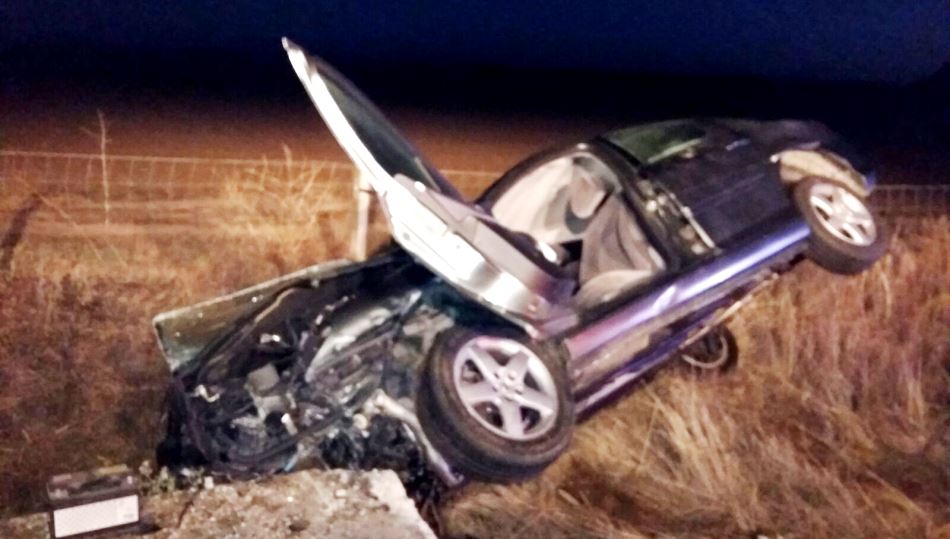 Estado en el que quedó el vehículo tras el siniestro ocurrido en el término municipal de La Fuente de San Esteban